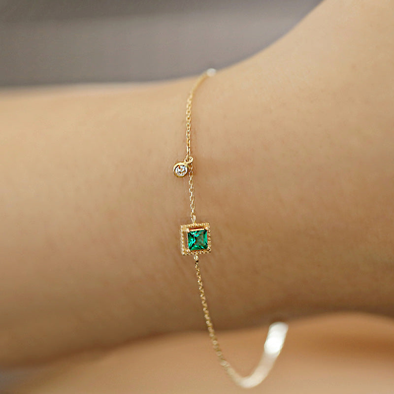 S925 Sterling Silver 14K Gold Plated Bracelet