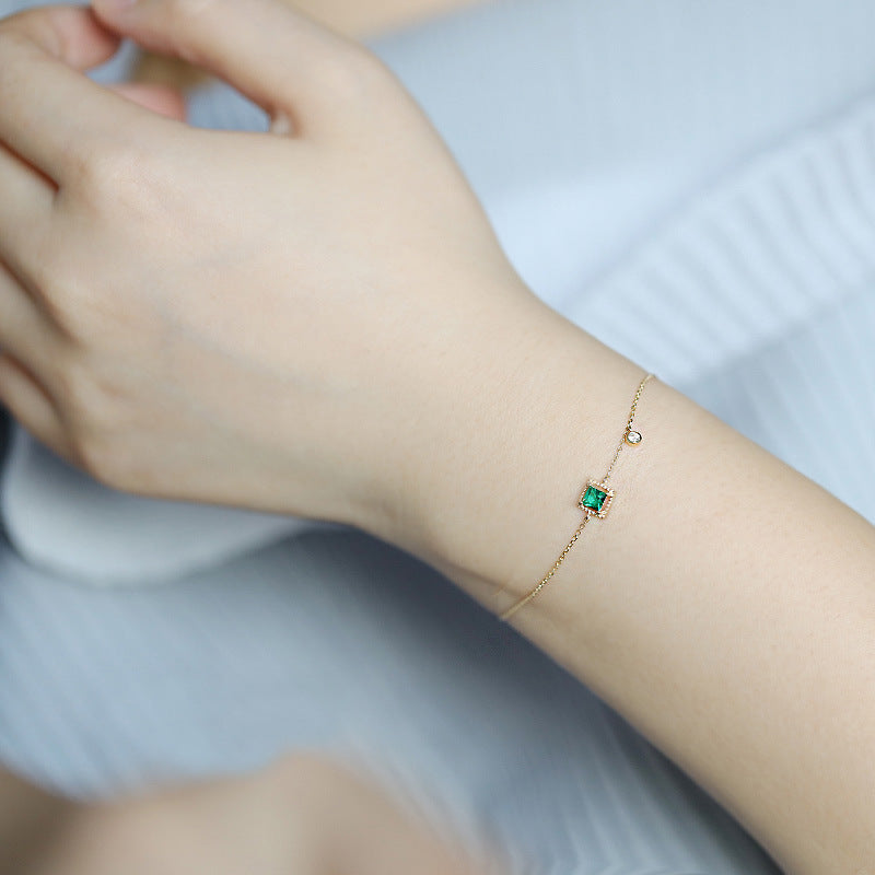 S925 Sterling Silver 14K Gold Plated Bracelet