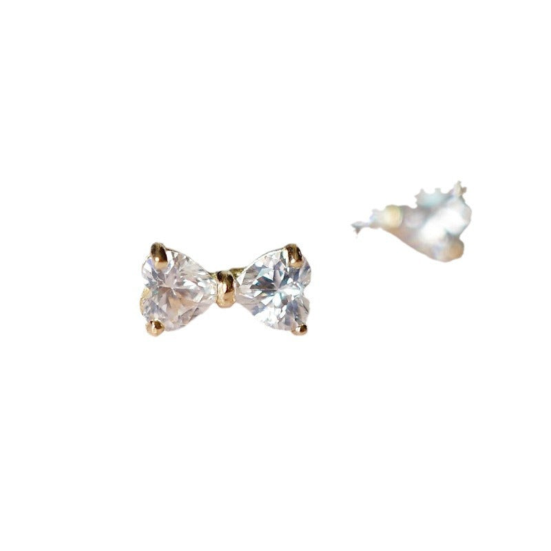 S925 Sterling Silver 14K Gold Plated  Mini Artistic Earrings