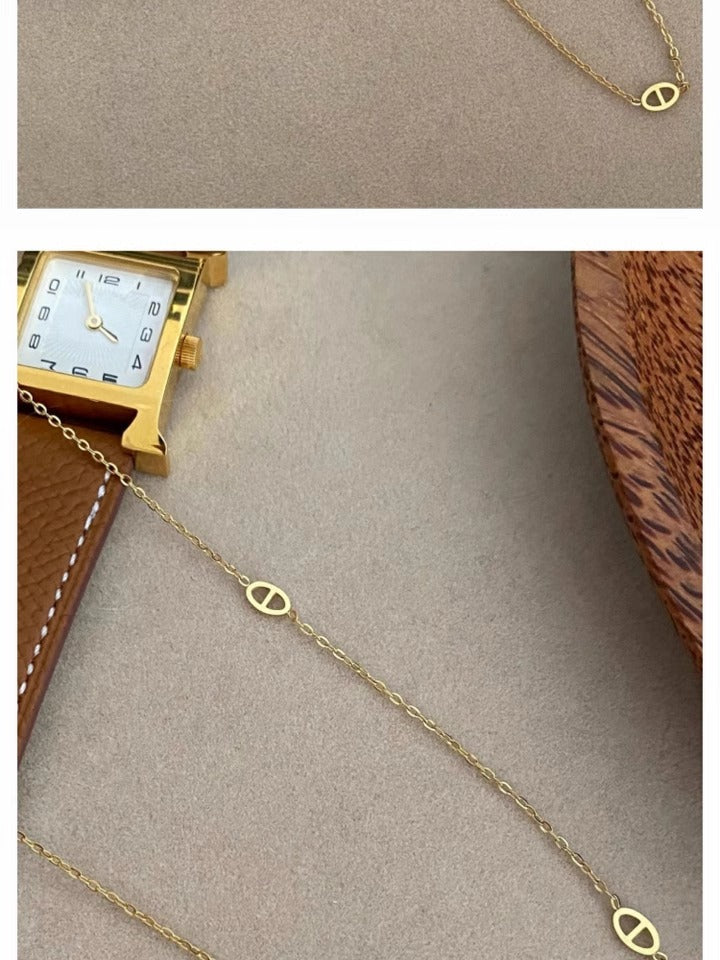 Minimalist Niche High-End Pig Nose Necklace