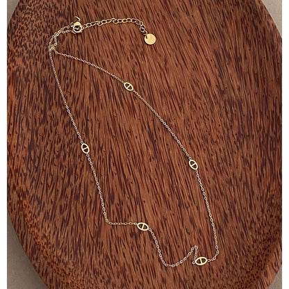Minimalist Niche High-End Pig Nose Necklace